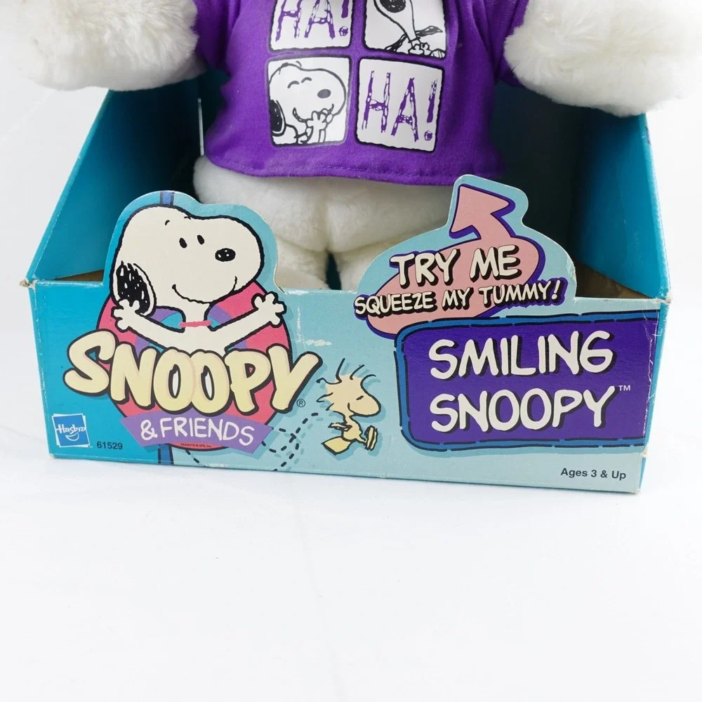 Vintage 1999 Snoopy & Friends Smiling Snoopy Doll Plush Peanuts Joe Cool Hasbro